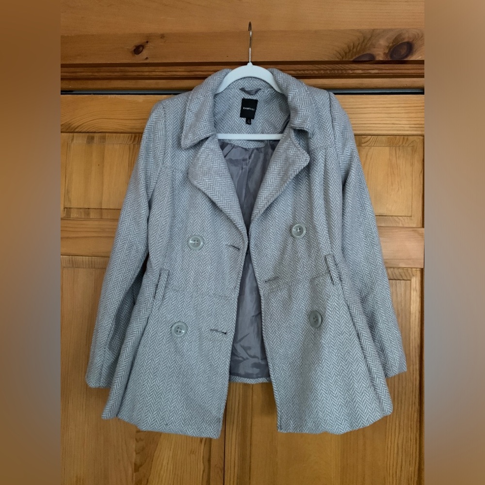 Rampage Houndstooth Pea Coat